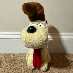 Vintage 1983 Odie Dog Plush Dakin Garfield Cartoon Character Stuffed Animal